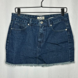 Free‎ People Out of Ordinary Deep Indigo Mini Skirt